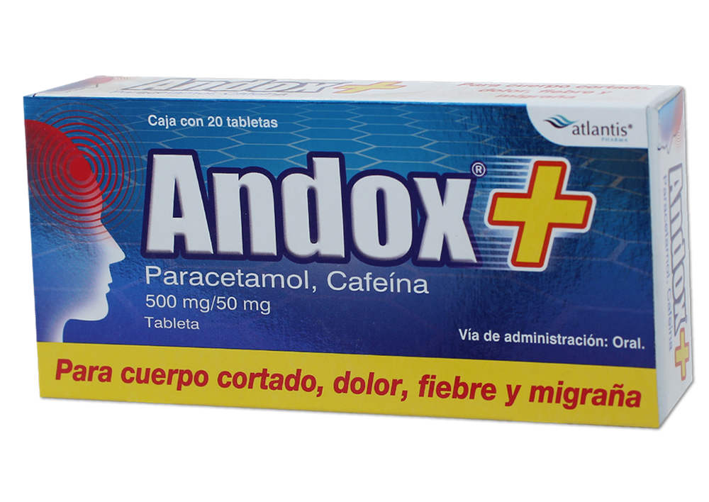 ANDOX 20 TAB 500/50 MG