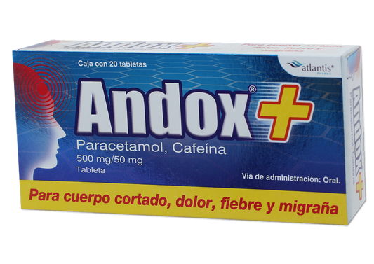 ANDOX 20 TAB 500/50 MG