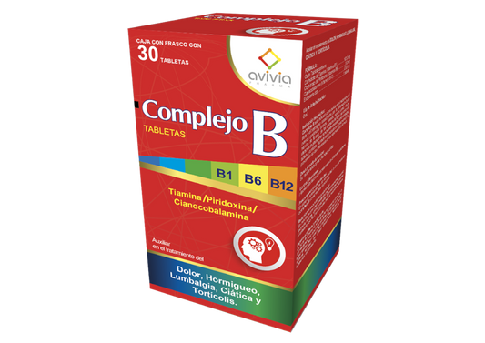 COMPLEJO B 30 TAB 100/5/.05 MG