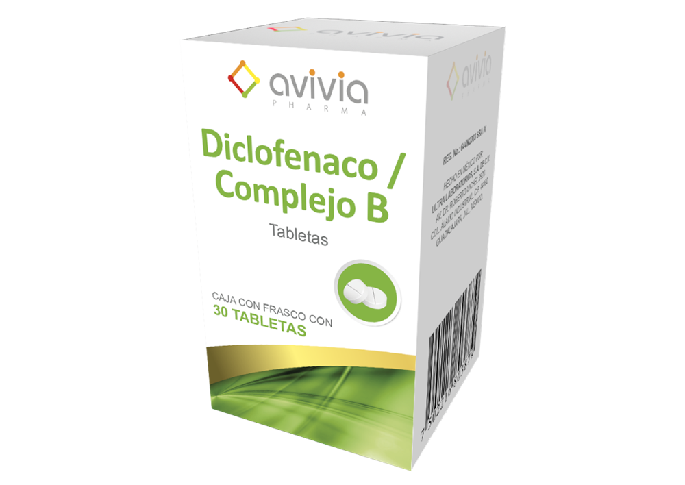 DICLOFENACO/COMPL B 30 TAB 50/50/50 MG
