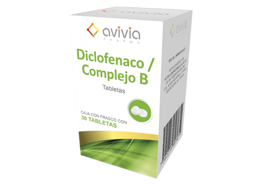 DICLOFENACO/COMPL B 30 TAB 50/50/50 MG