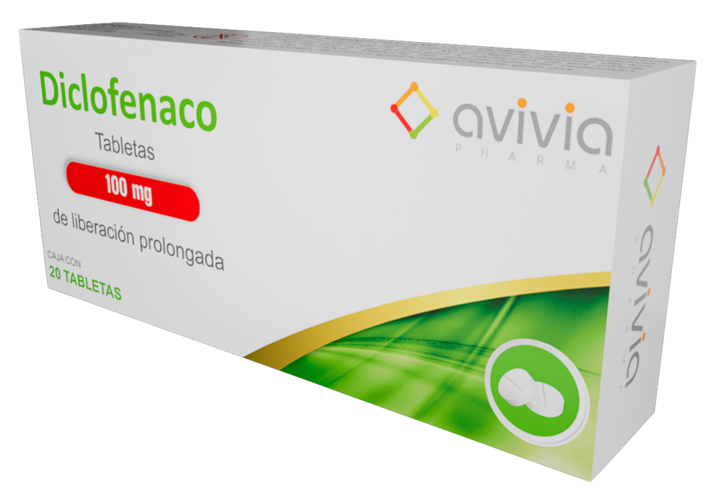 DICLOFENACO 20 TAB 100 MG