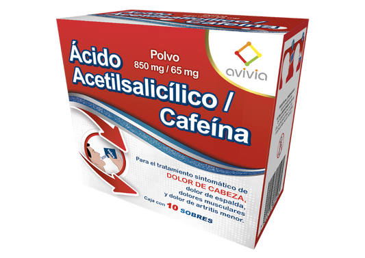 A. ACETIL/CAFEI PVO 10 SOB 850/65 MG RO