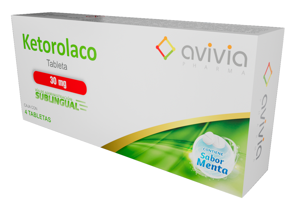 KETOROLACO SUBLINGUAL 4 TAB 30 MG