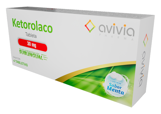 KETOROLACO SUBLINGUAL 4 TAB 30 MG