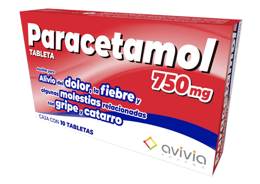 PARACETAMOL 10 TAB 750 MG