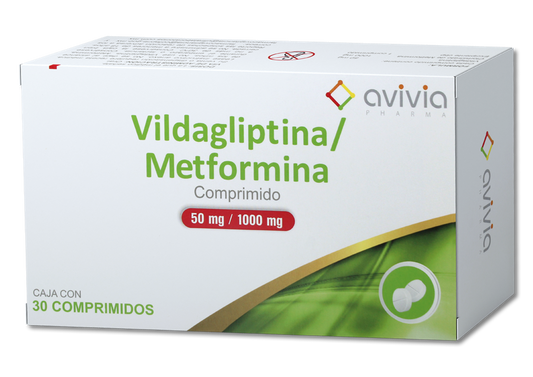 VILDAGLIPTIN/METFORMIN 30 COMP 50/1000 M