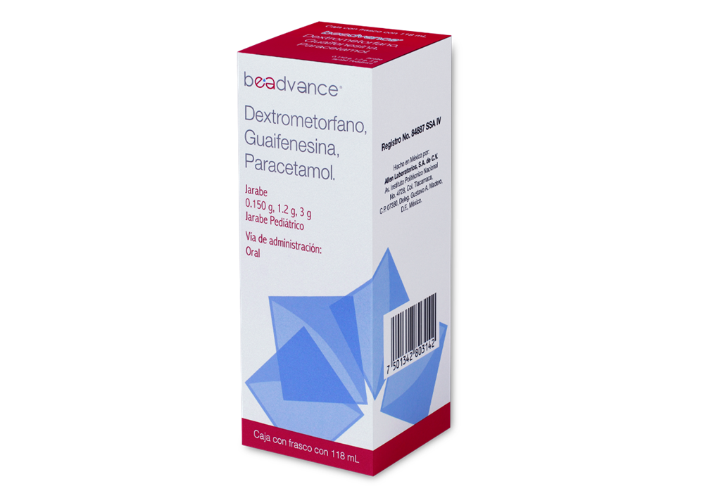 DEXTROMETORFANO,GUAYFE,PARAC PED C/118ML
