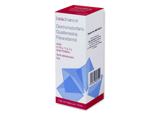 DEXTROMETORFANO,GUAYFE,PARAC PED C/118ML