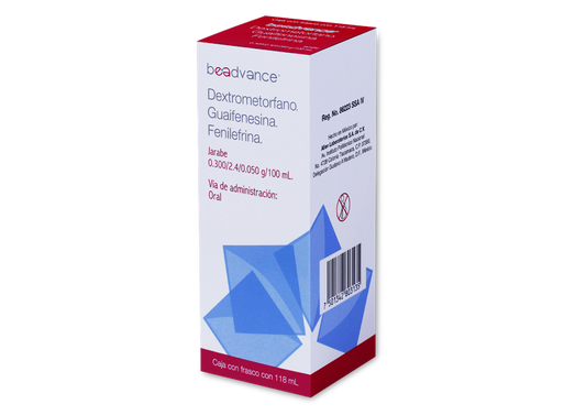 DEXTROMETO,GUAYFE,FENILE AD JBE C/118 ML