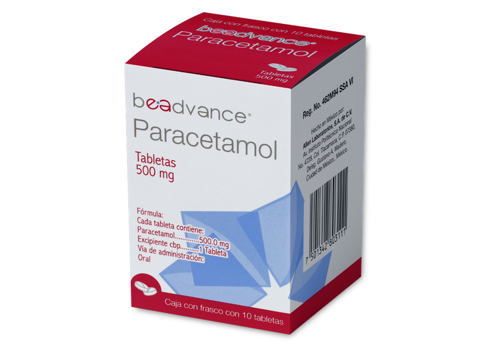 PARACETAMOL FCO 20 TAB 500MG