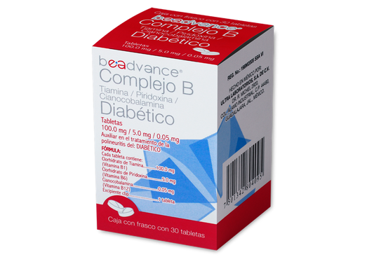 COMPLEJO B DIAB 30 TAB 100/5/.05MG