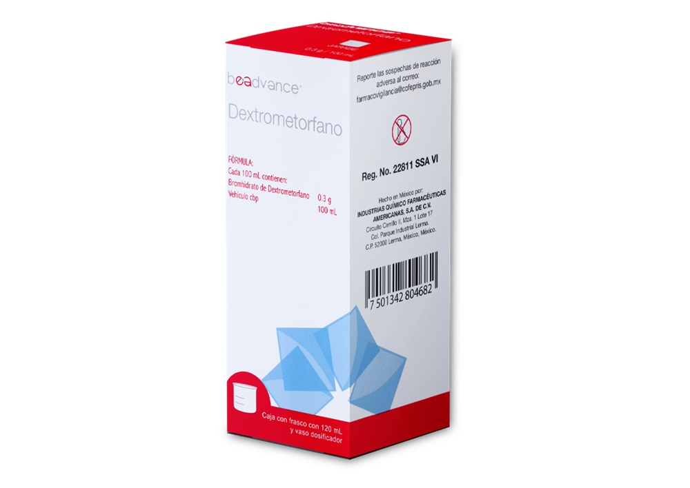 DEXTROMETORFANO 1 JBE 300 MG/120 ML