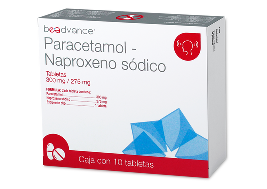 NAPROXENO PARACETAMOL 10 TAB 275/300 MG