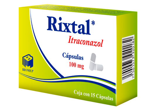RIXTAL 15 CAPS 100 MG