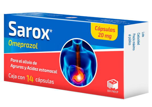 SAROX 14 CAPS 20 MG