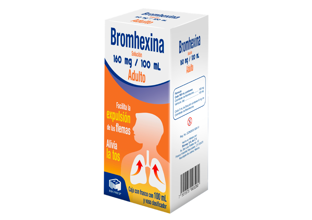 BROMHEXINA AD 1 SUSP 160MG/100 ML