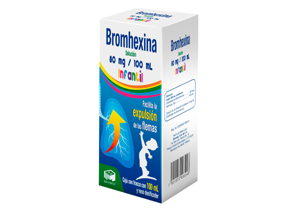 BROMHEXINA INF 1 SUSP 80MG/100 ML