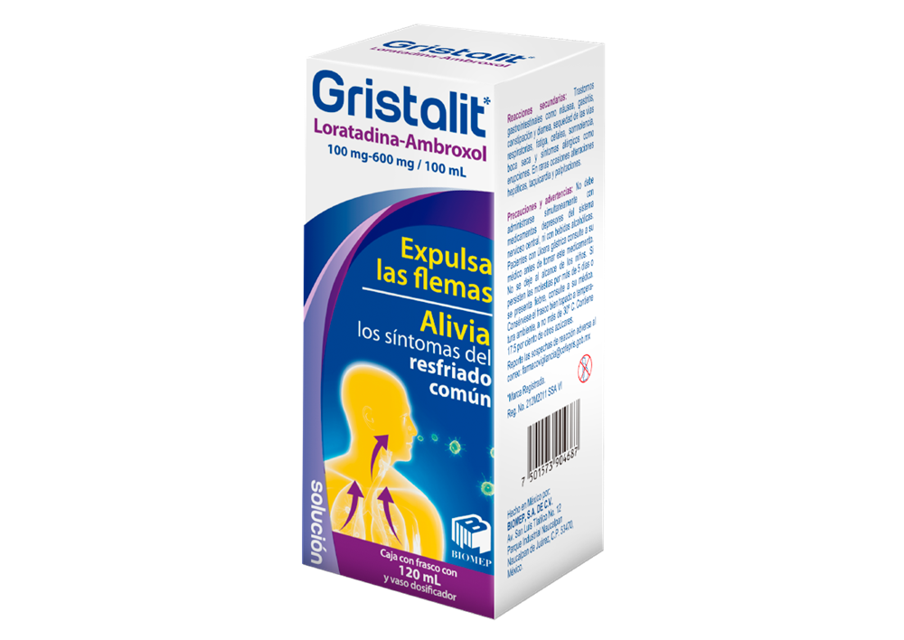 GRISTALIT 1 JBE 600/100MG/5/120 ML