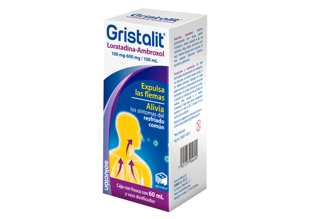 GRISTALIT 1 JBE 600/100MG/60 ML