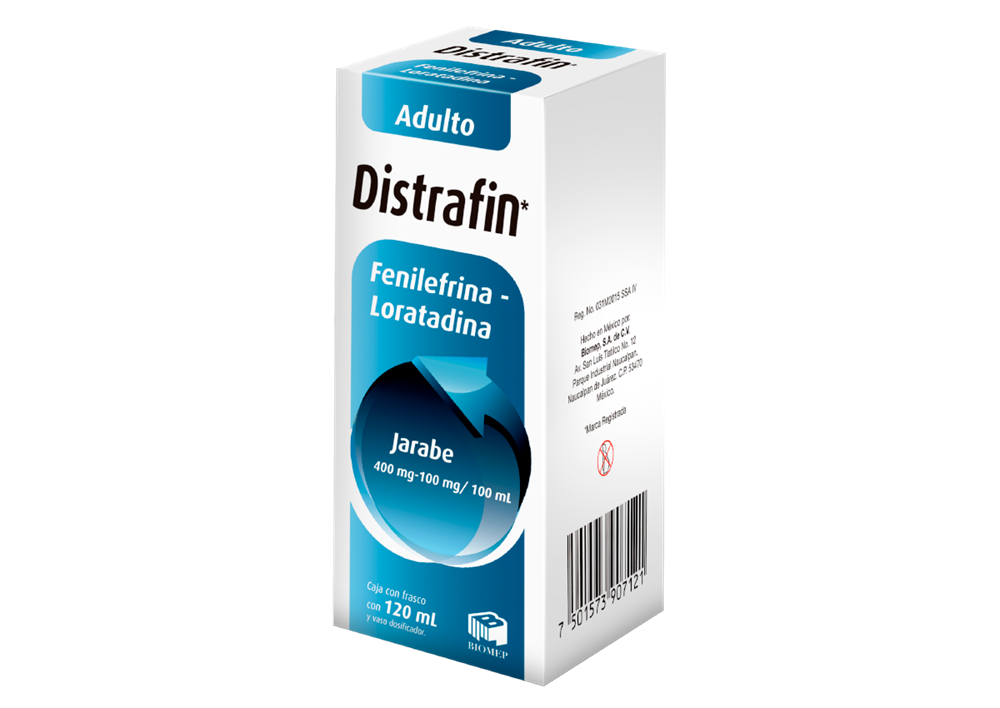DISTRAFIN ADUL 1 JBE 400MG/100MG/120 ML