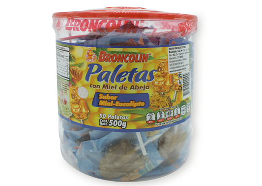 BRONCOLIN PALE MIEL 1 VITROLERO 50 PZA