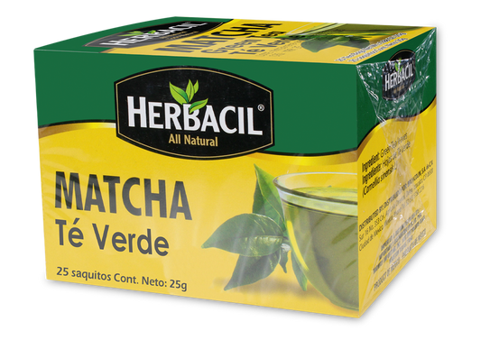 HERBACIL TE VERDE MATCHA 25 SOB 1 G