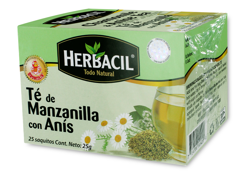 HERBACIL TE DE MANZANILLA Y ANIS 25 SOB