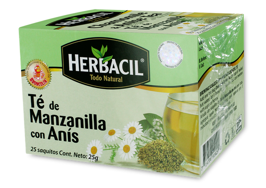 HERBACIL TE DE MANZANILLA Y ANIS 25 SOB