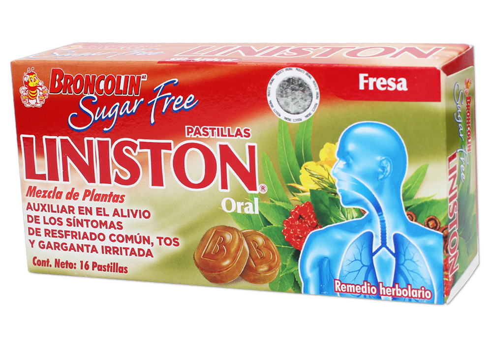 BRONCOLIN SUGAR FREE FRESA 1 CJA 35 G