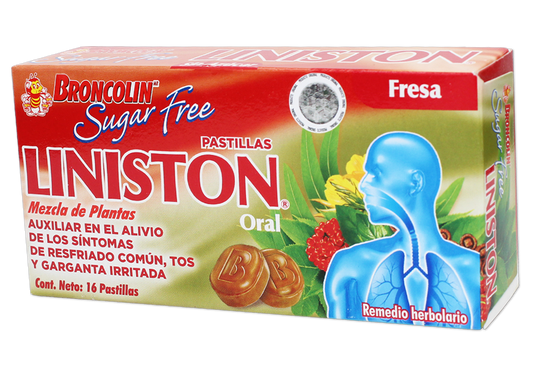 BRONCOLIN SUGAR FREE FRESA 1 CJA 35 G