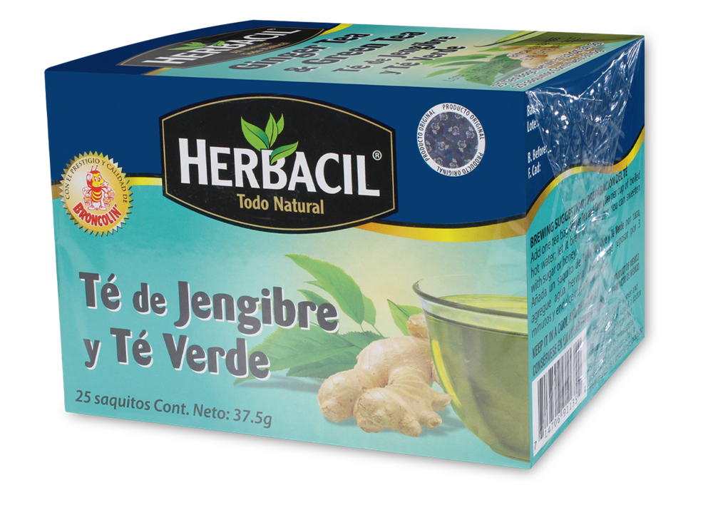 HERBACIL TE JENGIBRE TE VERDE 25 SOB 1 G