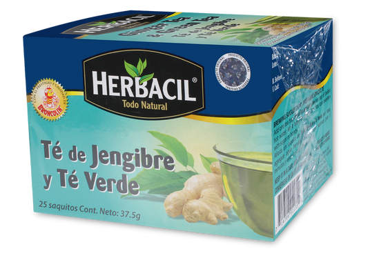 HERBACIL TE JENGIBRE TE VERDE 25 SOB 1 G