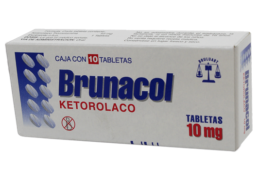 BRUNACOL 10 TAB 10 MG