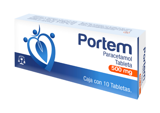 PORTEM 10 TAB 500 MG