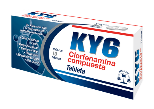 KY6 10 TAB 500/25/5/4 MG