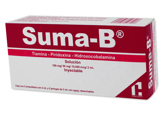SUMA B SOL 5 AMP 100MG/50MG/10.447MG