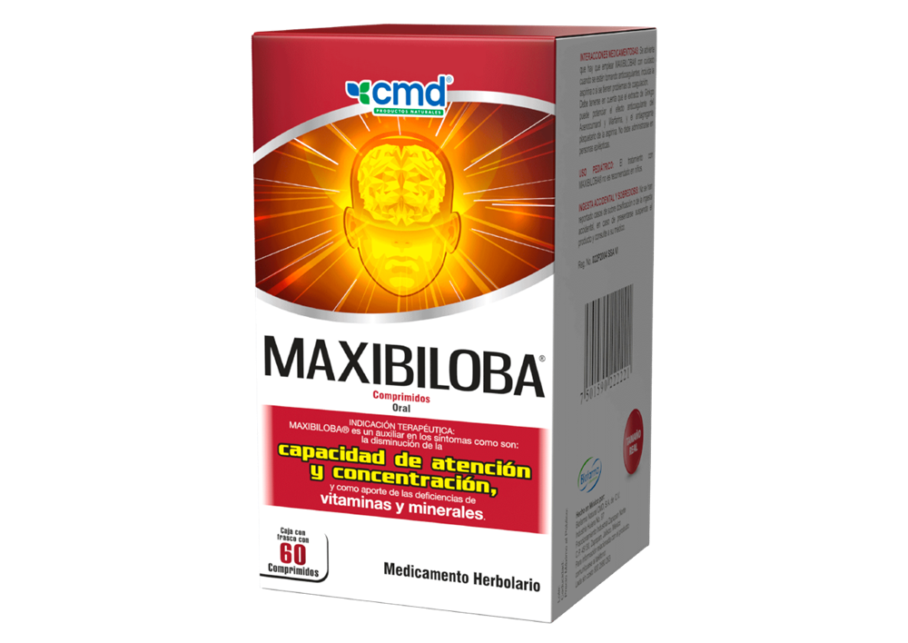 MAXIBILOBA 60 COMP 250/40 MG