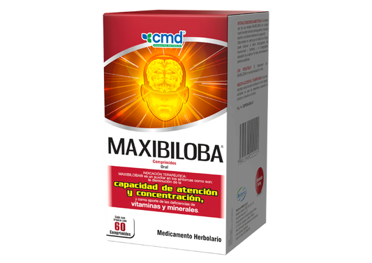 MAXIBILOBA 60 COMP 250/40 MG