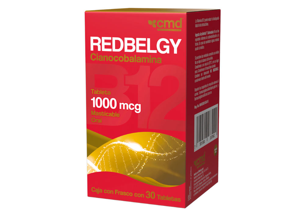 REDBELGY 30 TAB 1000 MCG