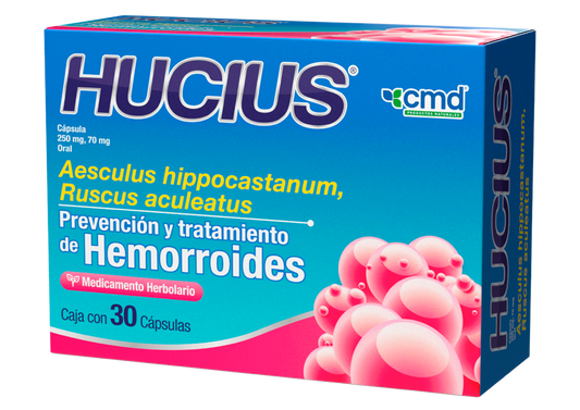 HUCIUS 30 CAPS 250/70 MG