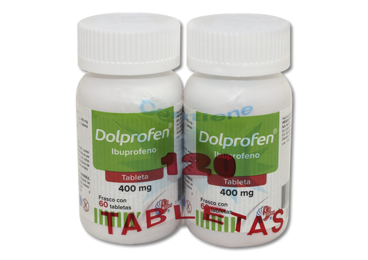 DOLPROFEN 2 FCO 60 TAB 400 MG