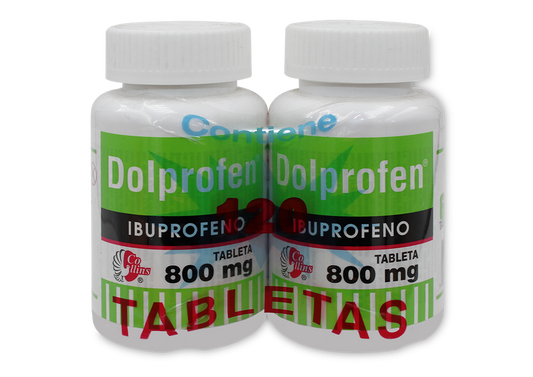 DOLPROFEN 2 FCO 60 TAB 800 MG