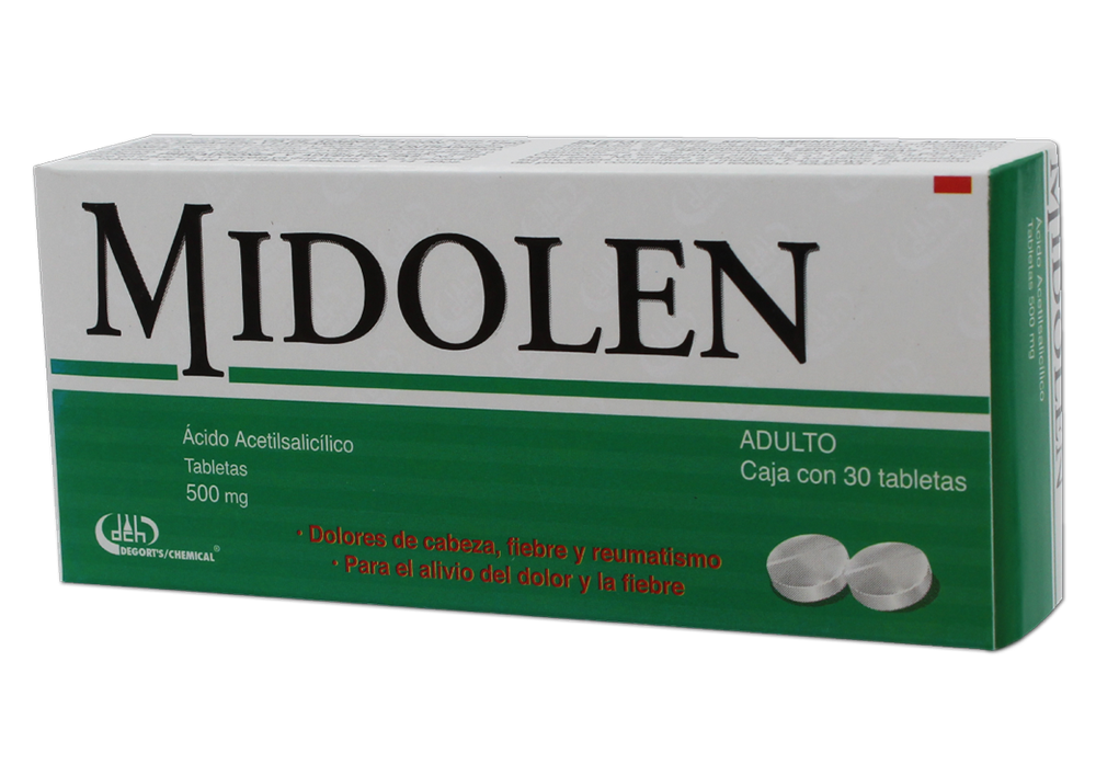 MIDOLEN 30 TAB 500 MG