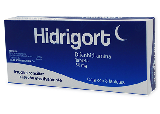 HIDRIGORT 8 TAB 50 MG