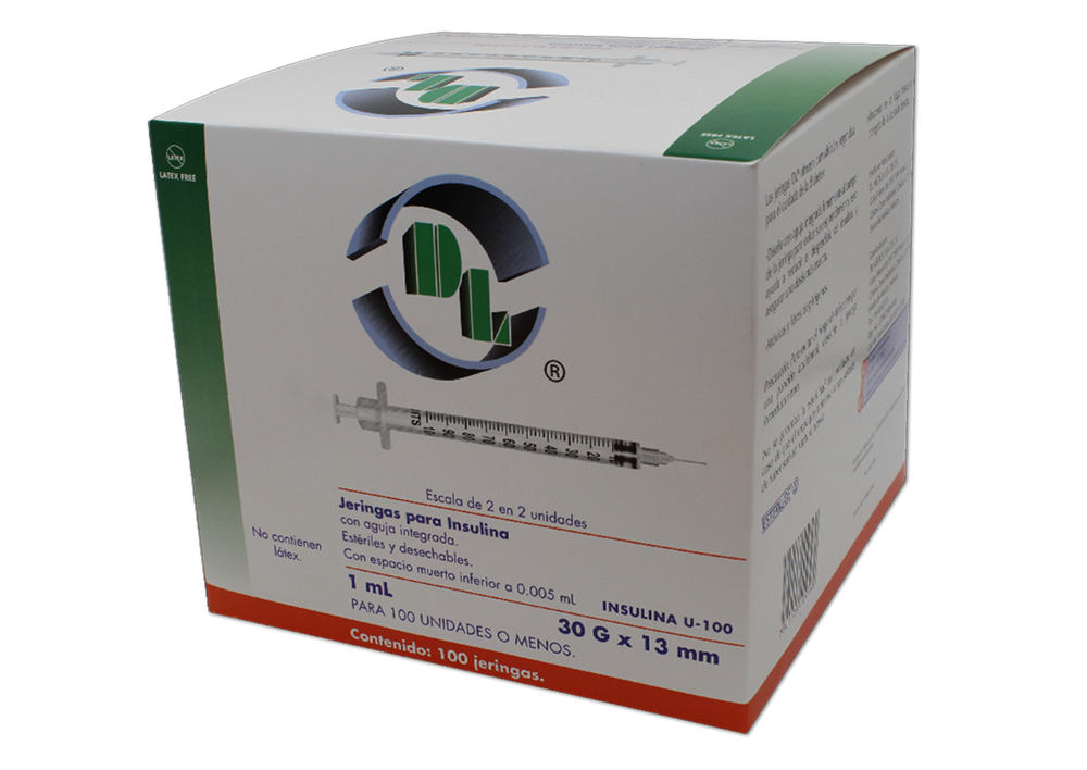 JERINGA INSULINA 100 JERS 30X13MM/1 ML