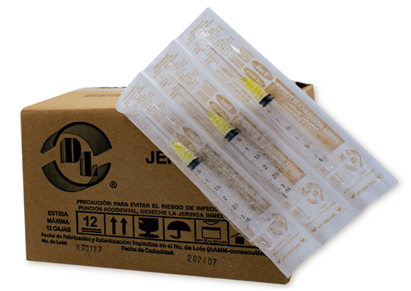 JERINGA AMARILLA 100 JERS 20X32MM/3 ML