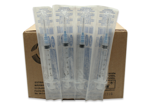 JERINGA PED. AZUL 100 JERS 23X25MM/3 ML