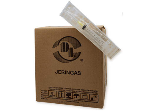 JERINGA AMARILLA 100 JERS 20X38MM/10 ML