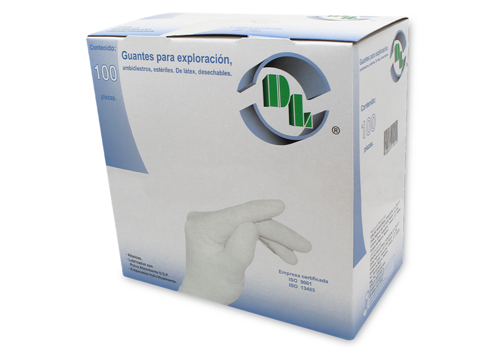 GUANTE LATEX ESTERIL MED 1 CJA 100 PZAS